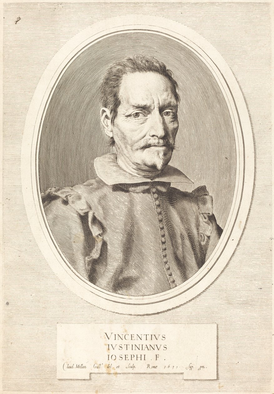 Vincenzo Giustiniani av Claude Mellan