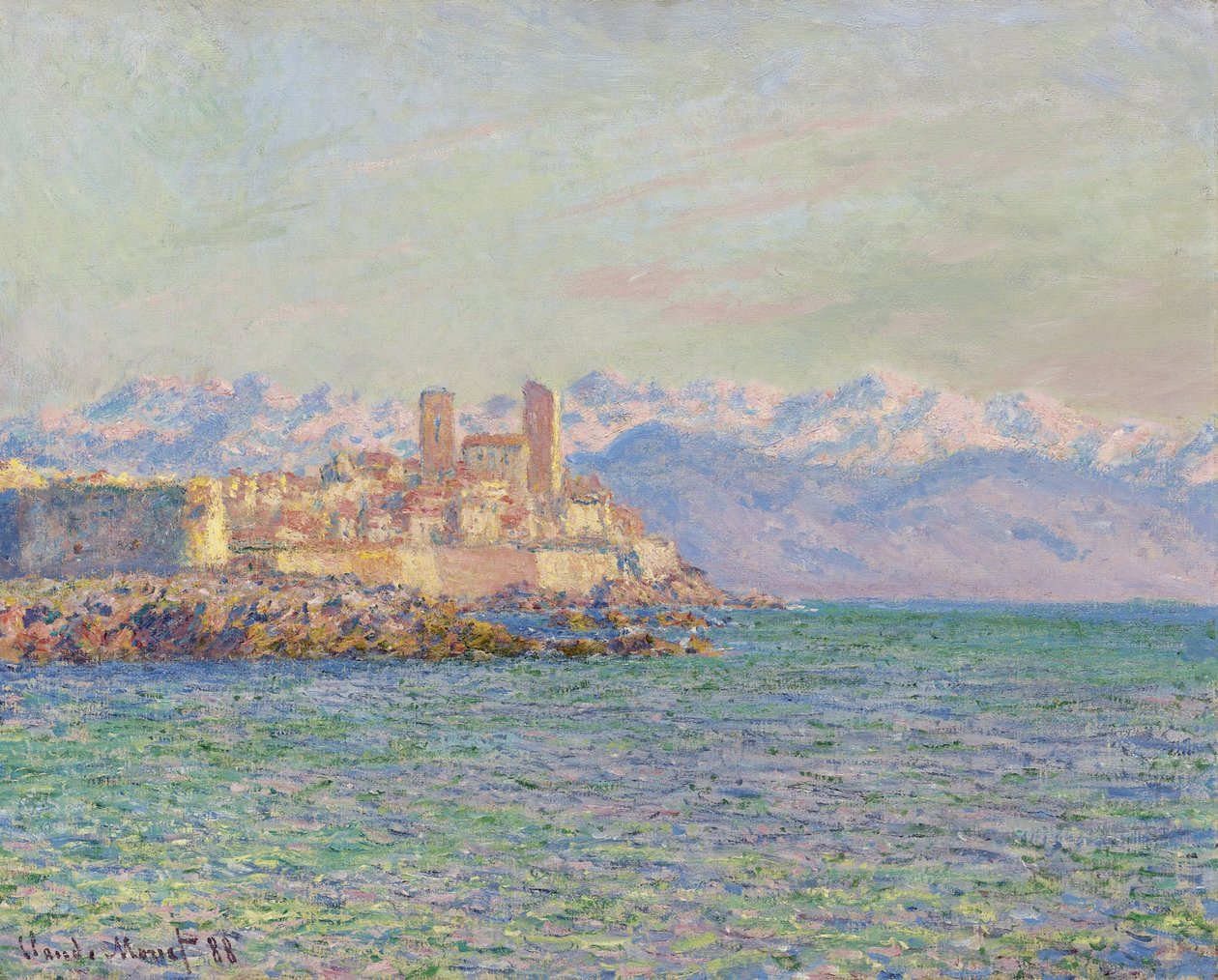 Antibes, Fortet, 1888 av Claude Monet