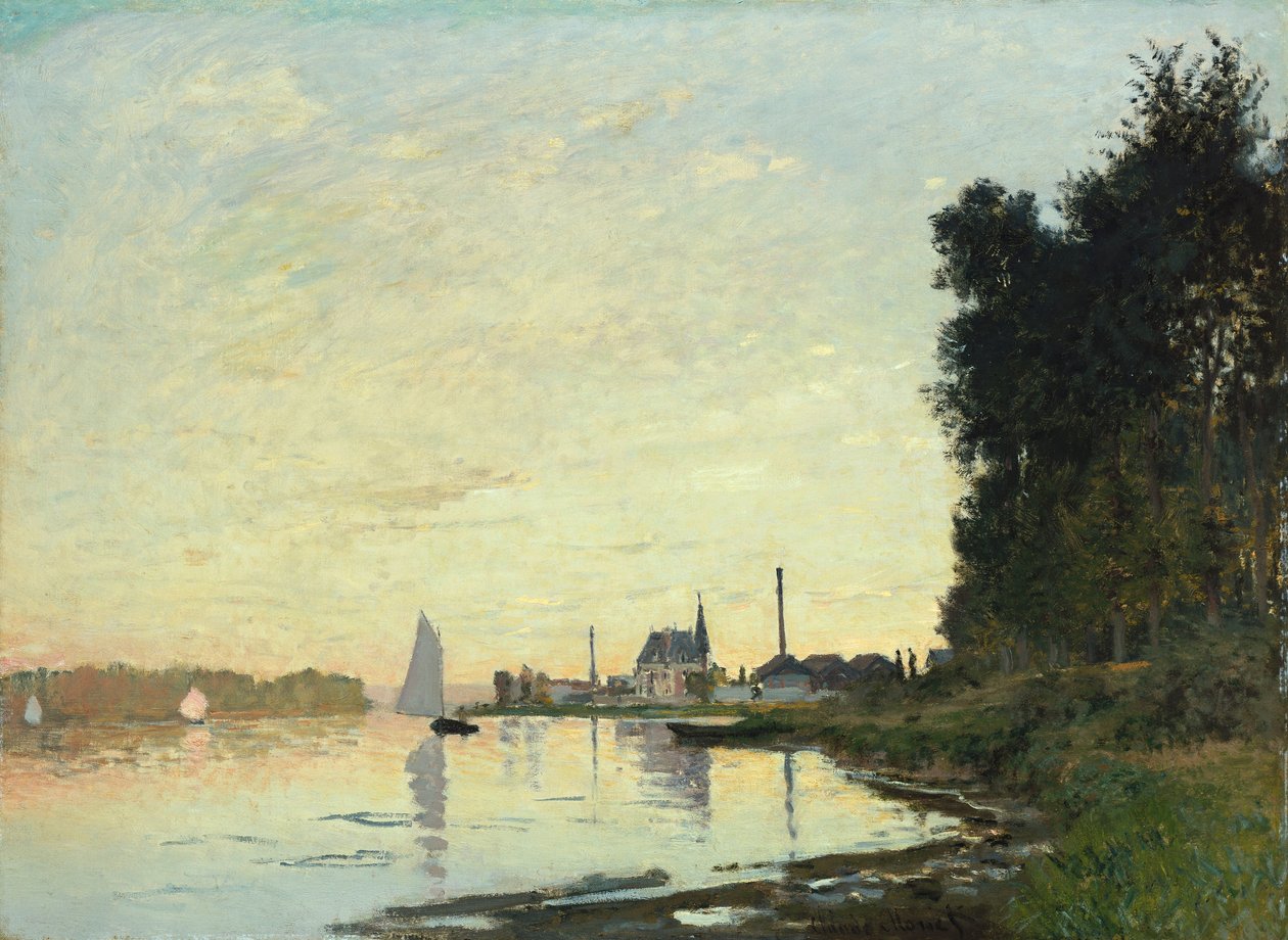 Argenteuil, sen eftermiddag, 1872 av Claude Monet