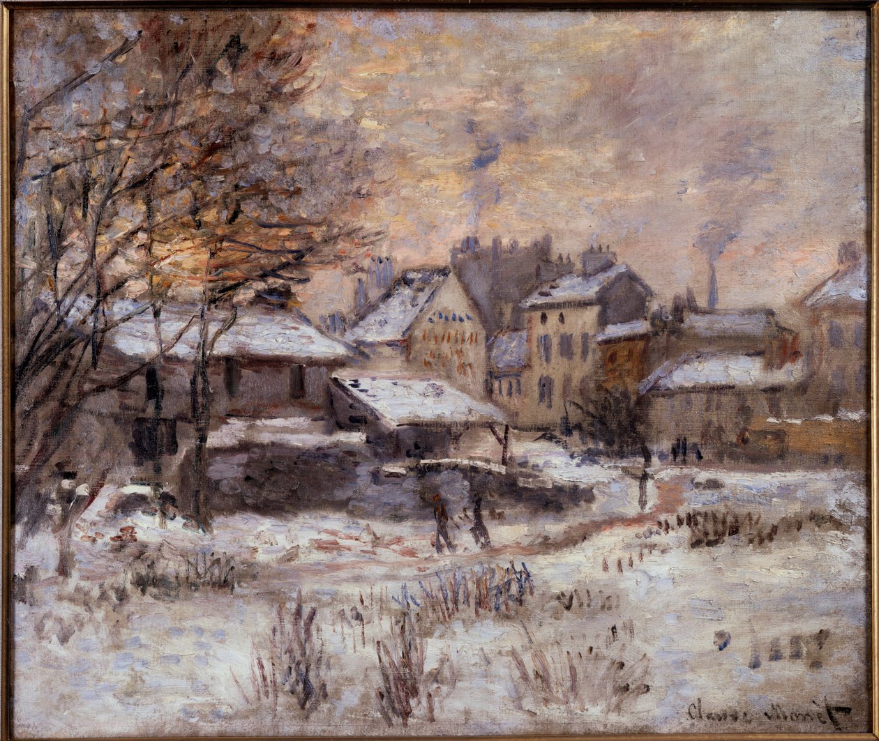 Argenteuil under snön av Claude Monet