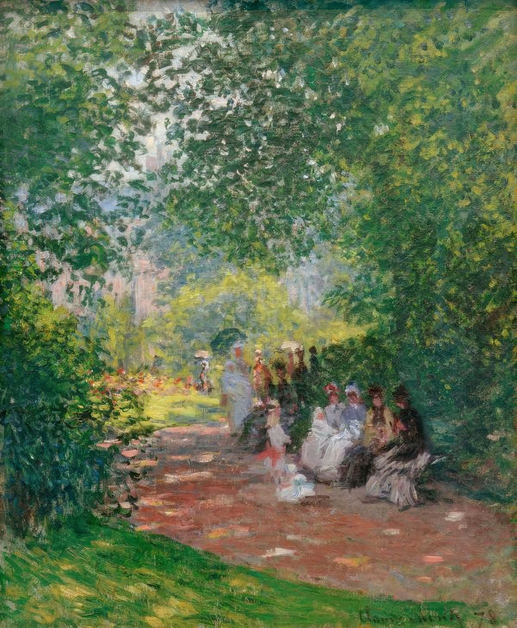 I Parc Monceau av Claude Monet