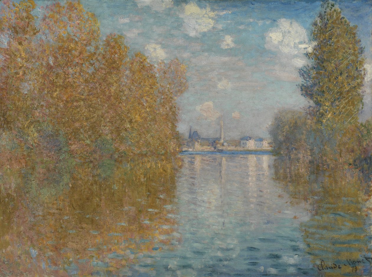 Hösteffekt i Argenteuil, 1873 av Claude Monet