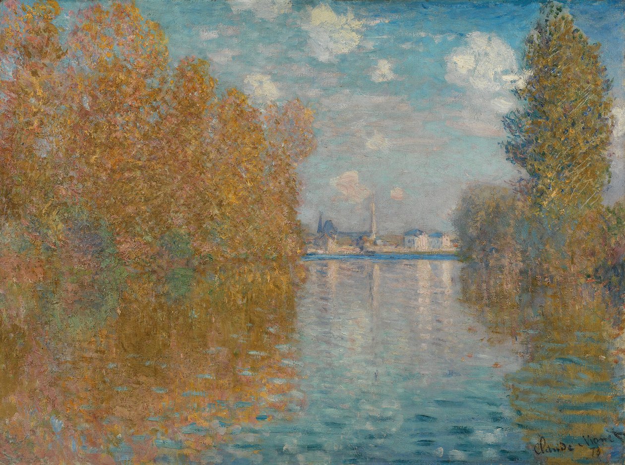 Hösteffekt i Argenteuil, 1873. av Claude Monet