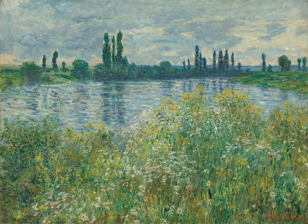 Seines stränder, Vétheuil av Claude Monet
