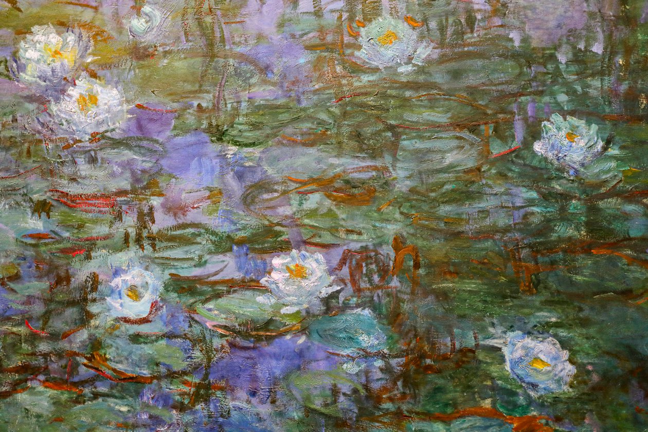 Blå näckrosor (detalj) av Claude Monet