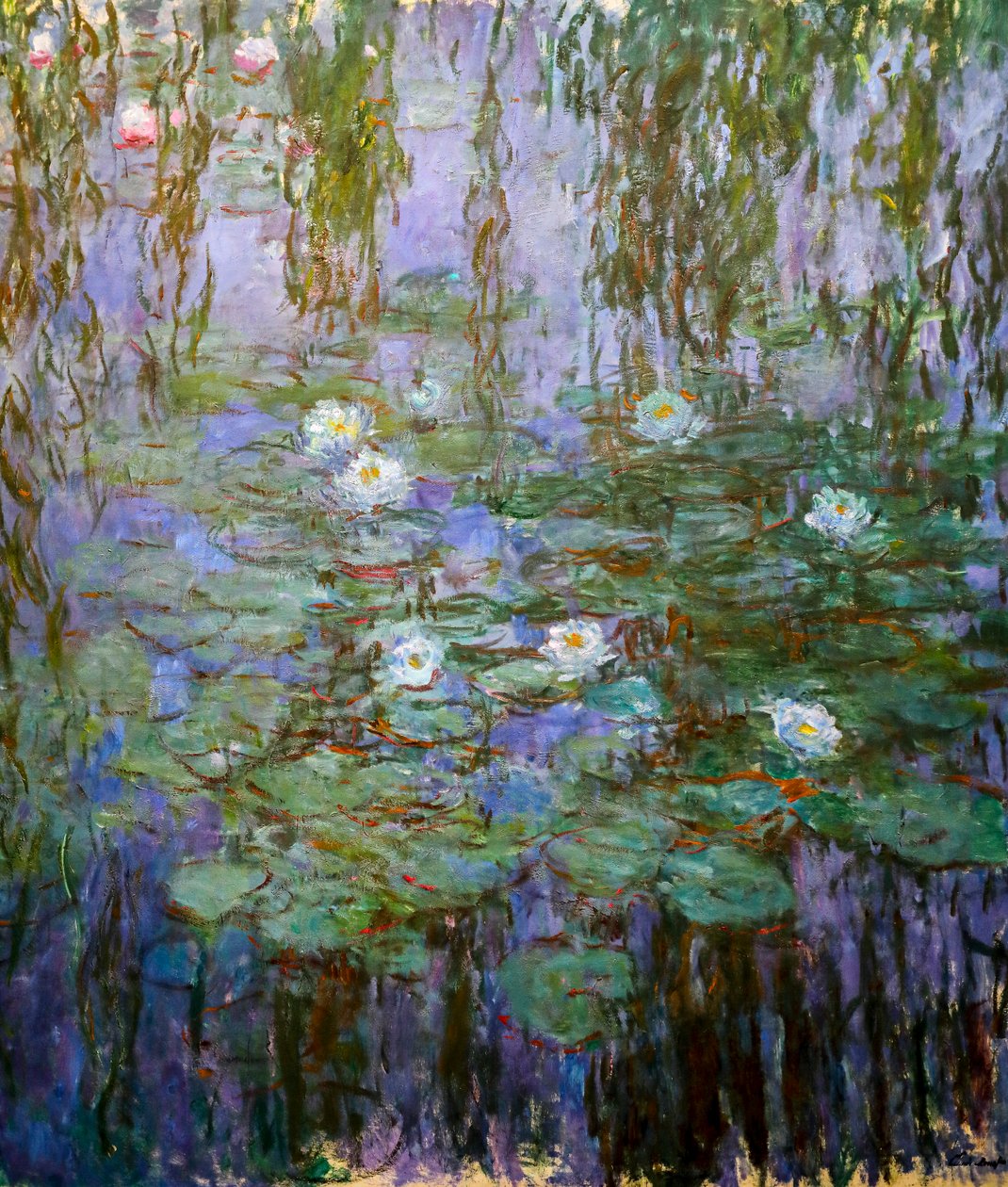 Blå näckrosor (detalj) av Claude Monet