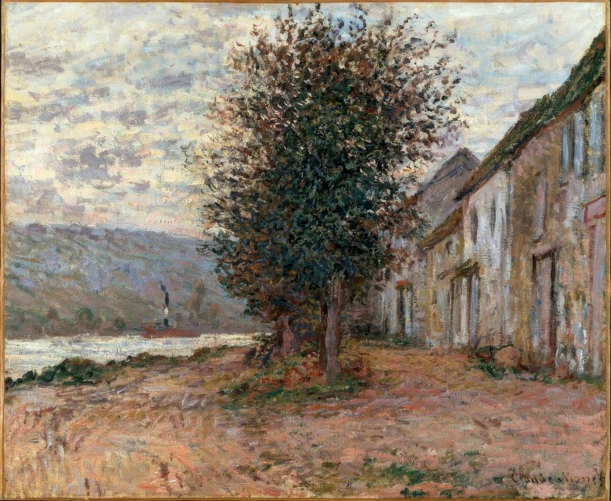 Banken av Seine vid Lavacourt av Claude Monet
