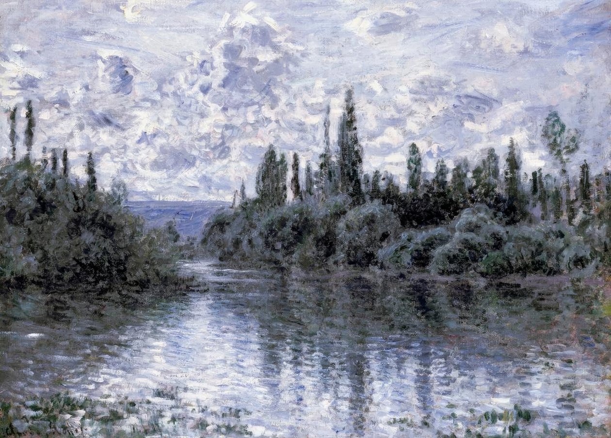 Arm of the Seine nära Vétheuil av Claude Monet