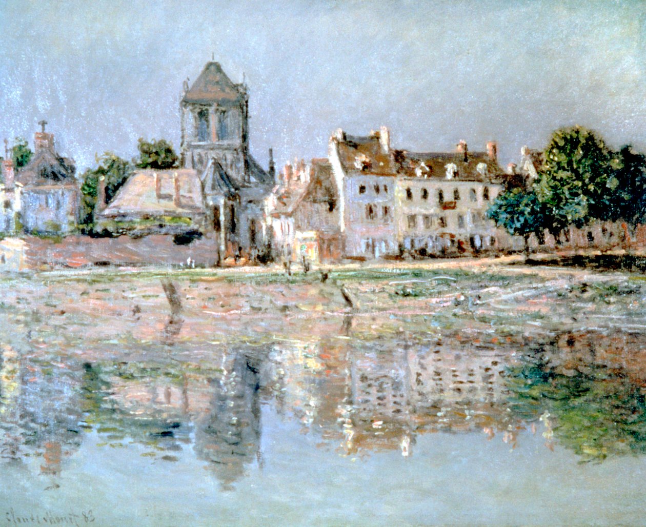 Vid floden i Vernon, 1883 av Claude Monet