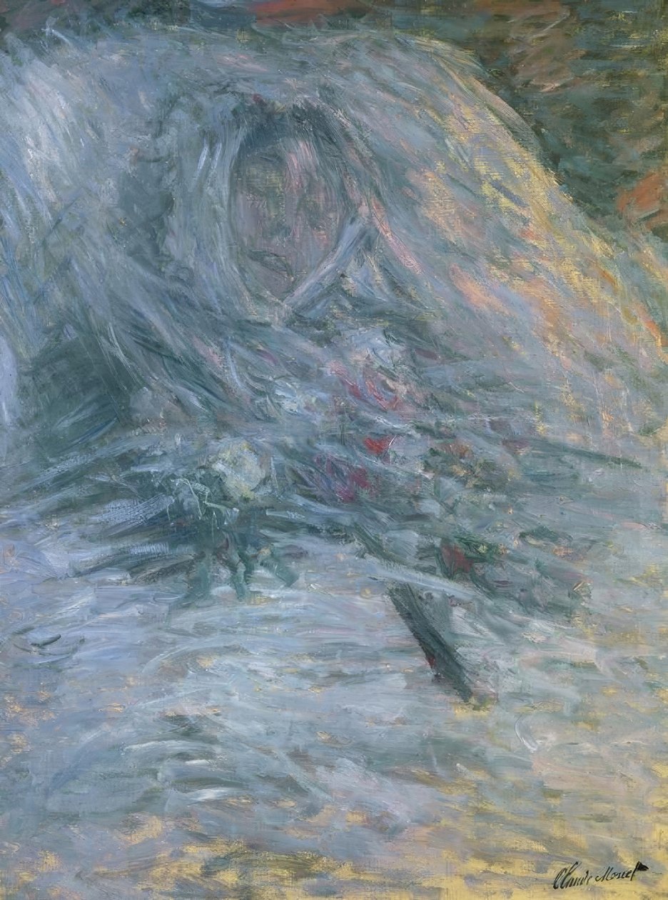 Camille på sin dödsbädd av Claude Monet