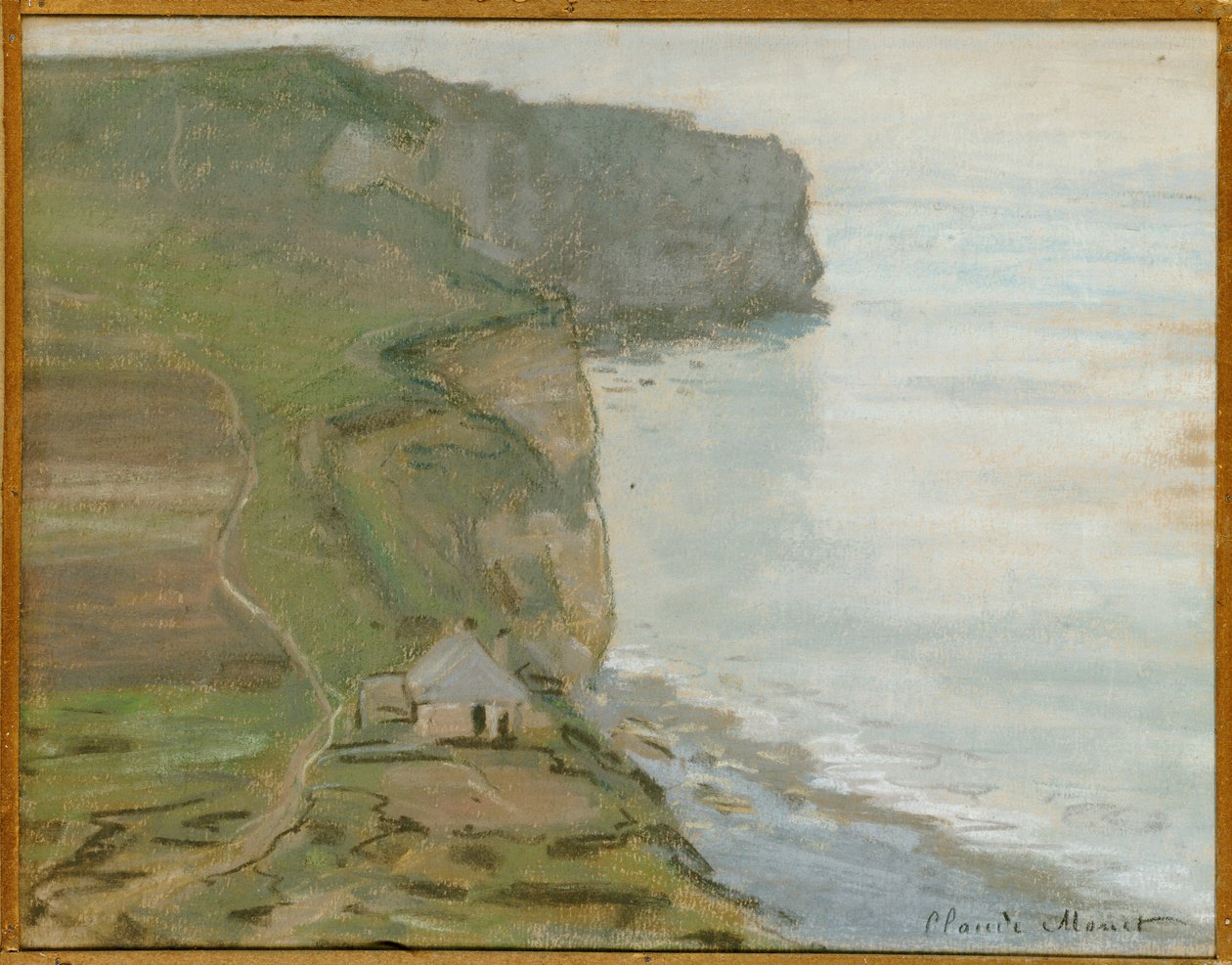 Chef för Antifer, Etretat av Claude Monet