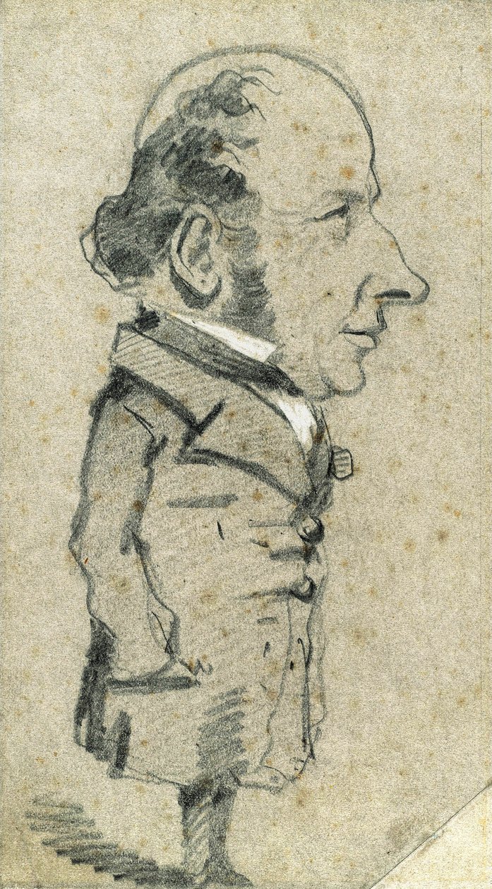 Karikatyr av Eugène Marcel av Claude Monet
