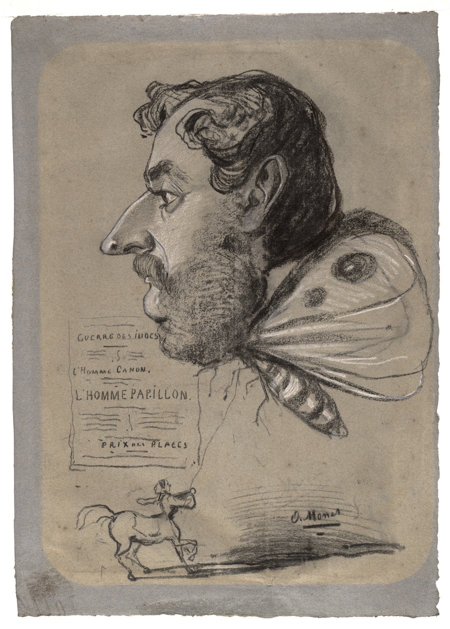 Karikatyr av Jules Didier av Claude Monet