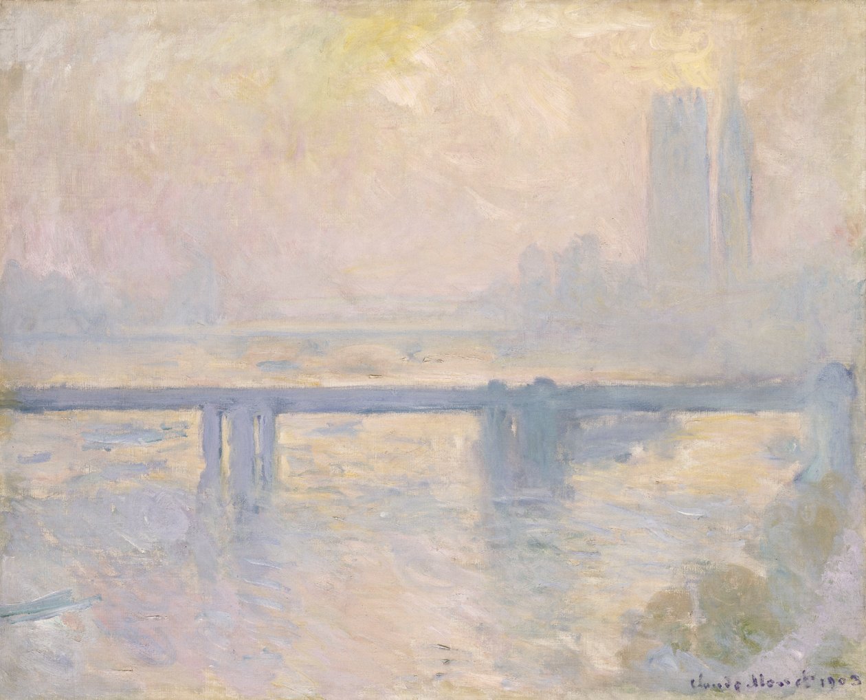 Charing Cross Bridge, 1899 av Claude Monet