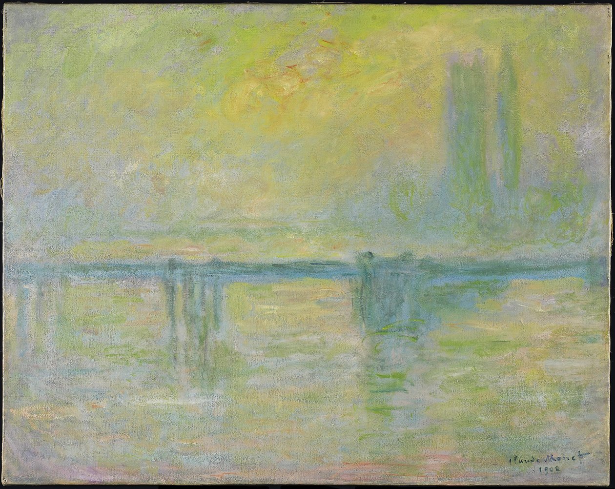 Charing Cross Bridge: Fog, 1902 av Claude Monet