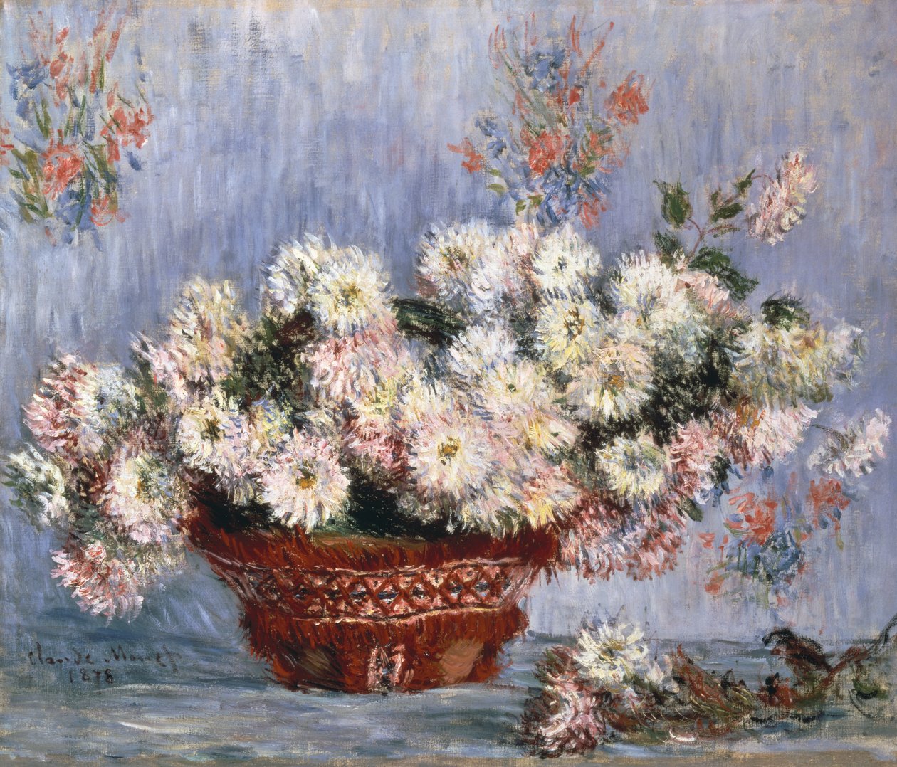Krysantemum, 1878 av Claude Monet