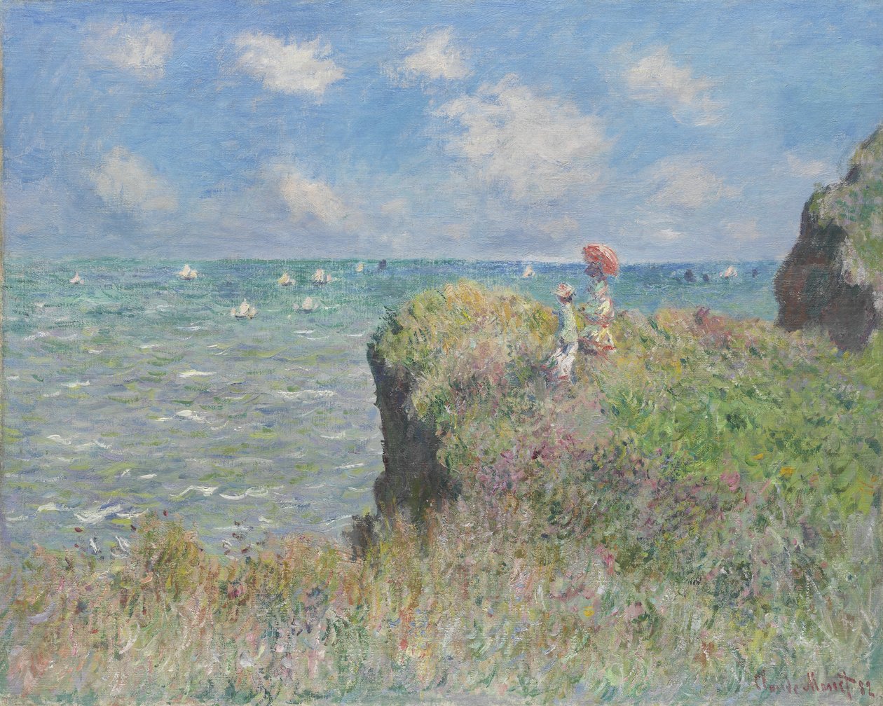 Cliff Walk i Pourville, 1882 av Claude Monet