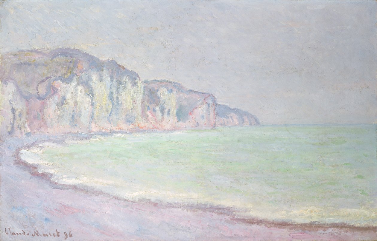 Cliffs at Pourville, 1896 av Claude Monet