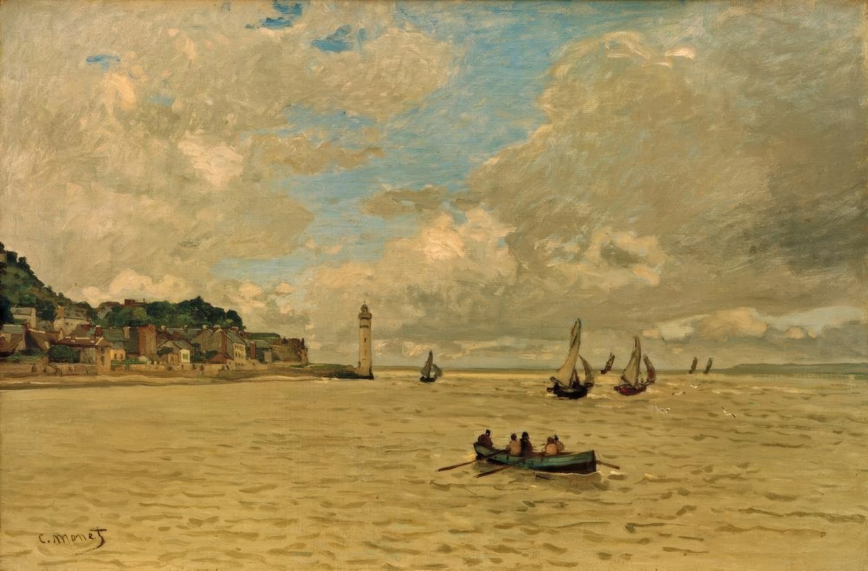 Fyren i Honfleur av Claude Monet