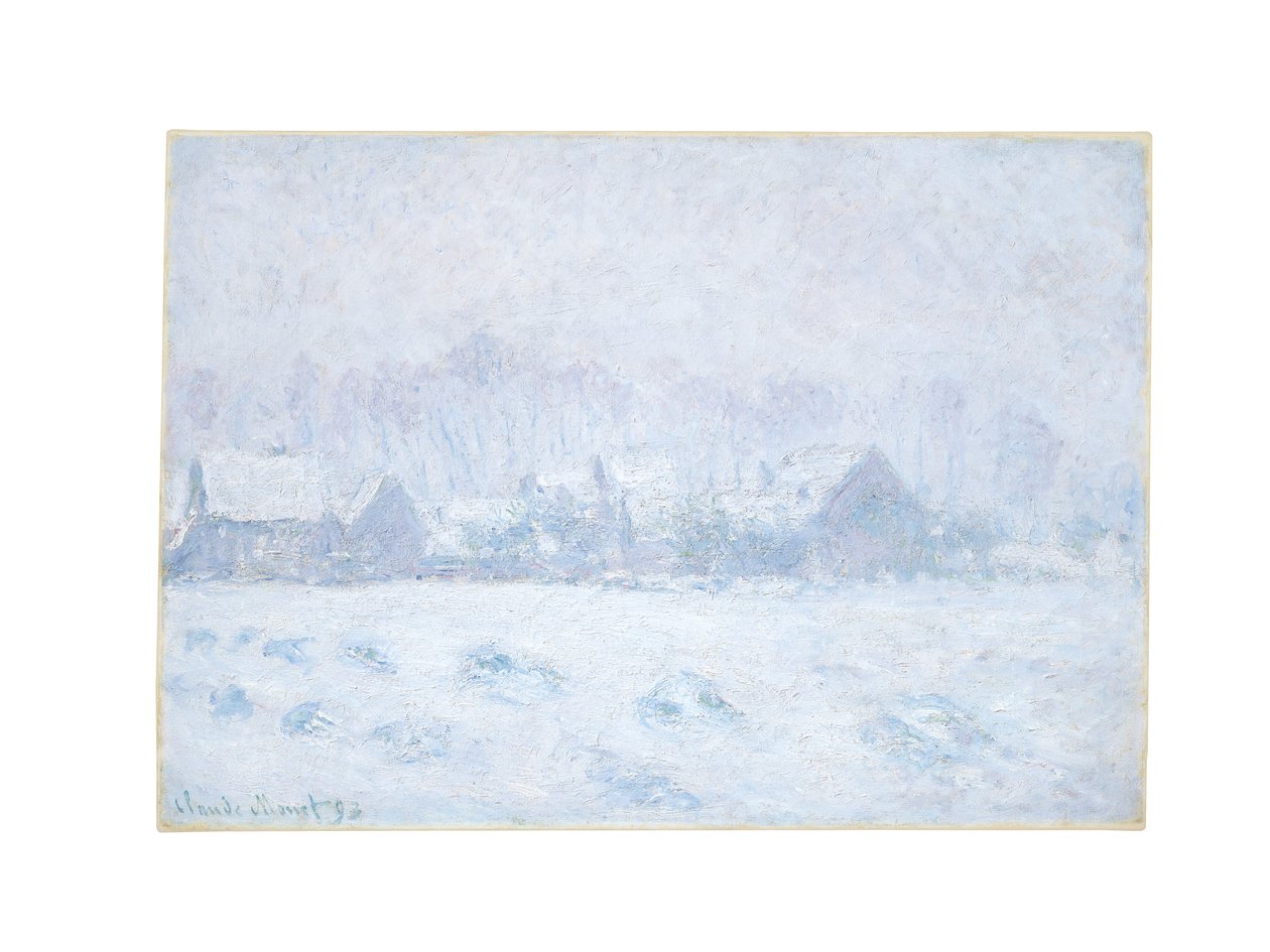 Snöeffekt vid Giverny, 1893 av Claude Monet