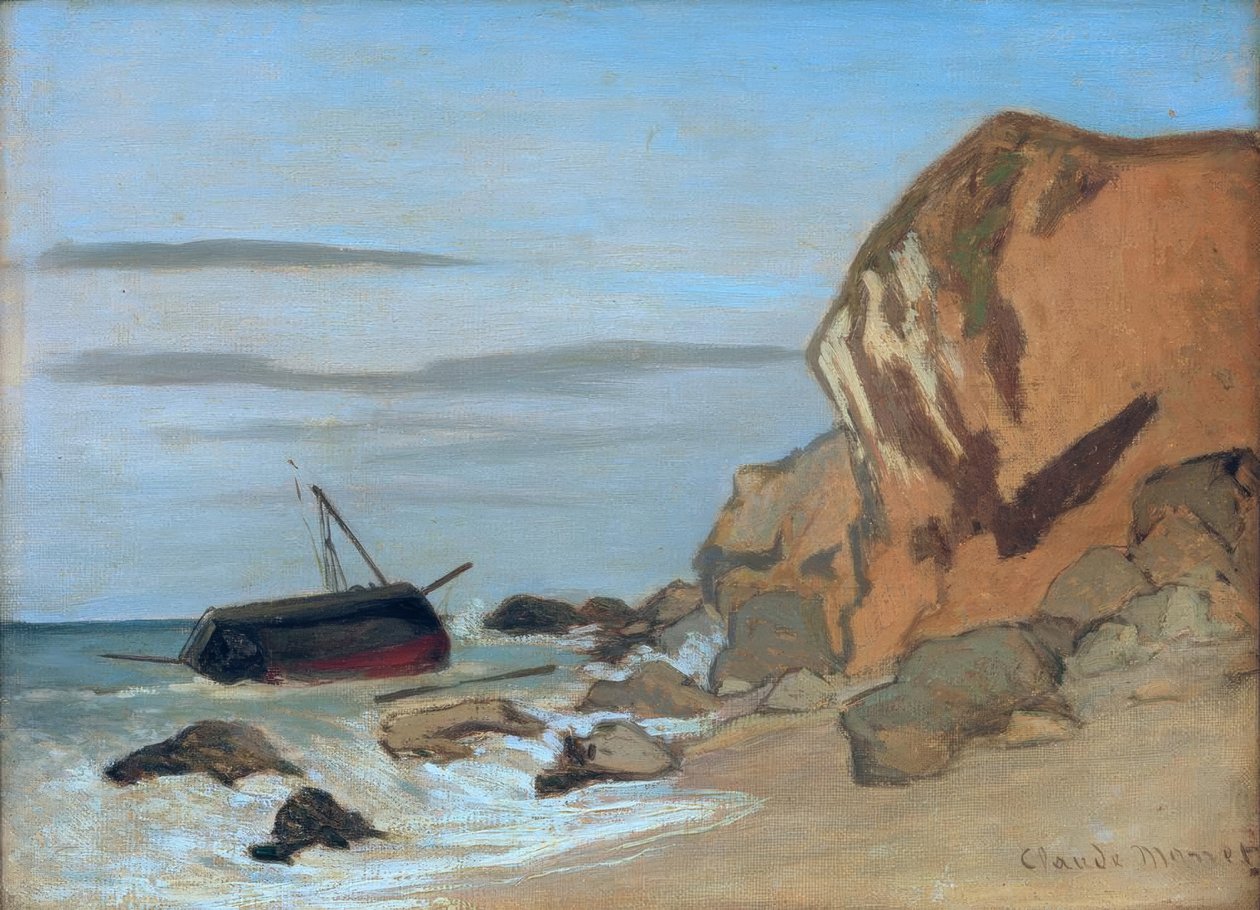 Klippa av Claude Monet