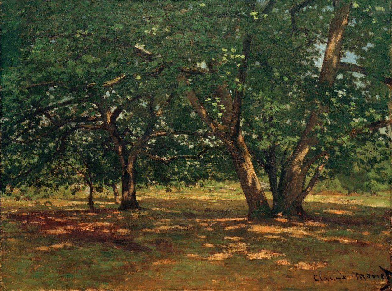 Fontainebleau-skogen av Claude Monet