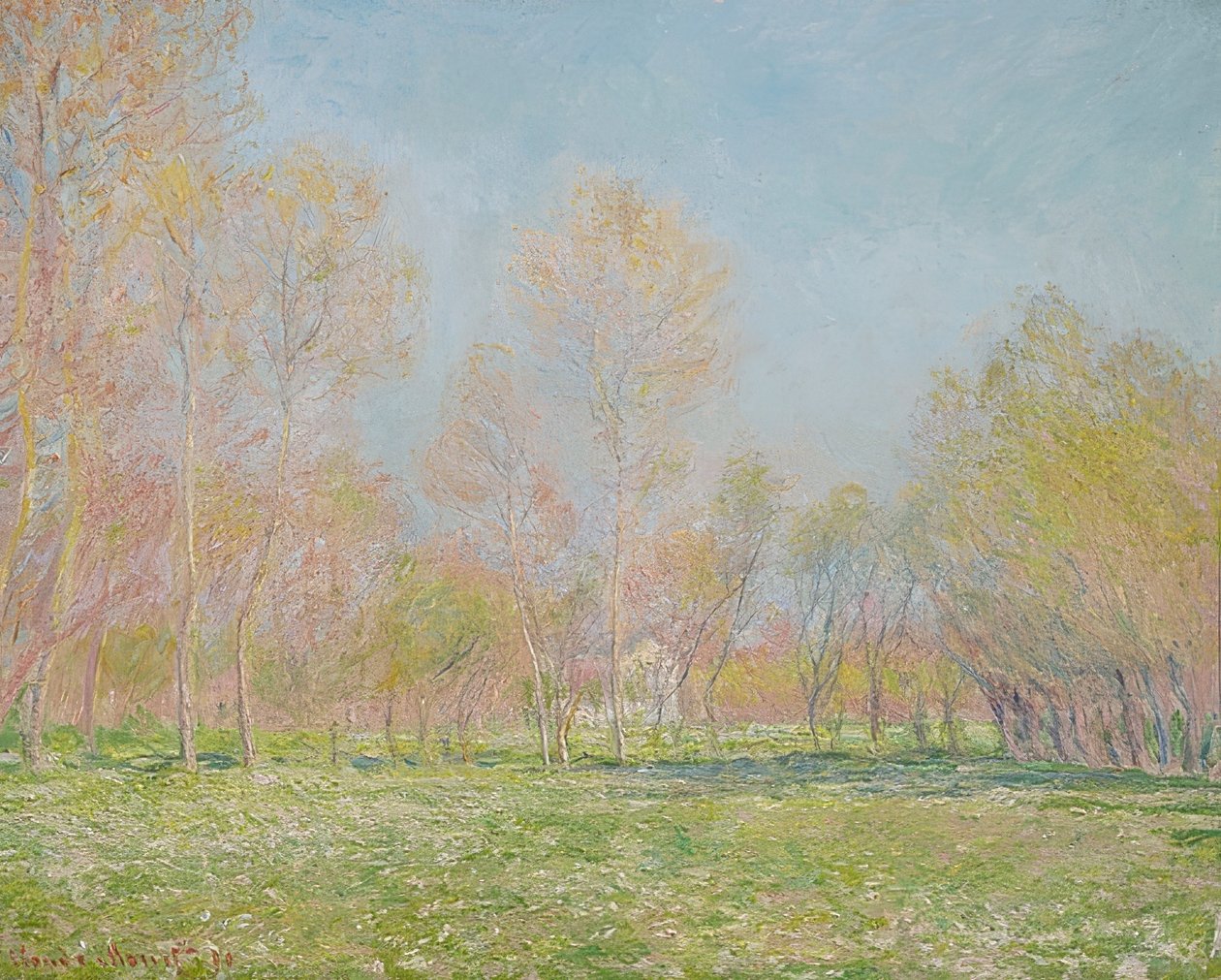 Frühling i Giverny. 1890 av Claude Monet