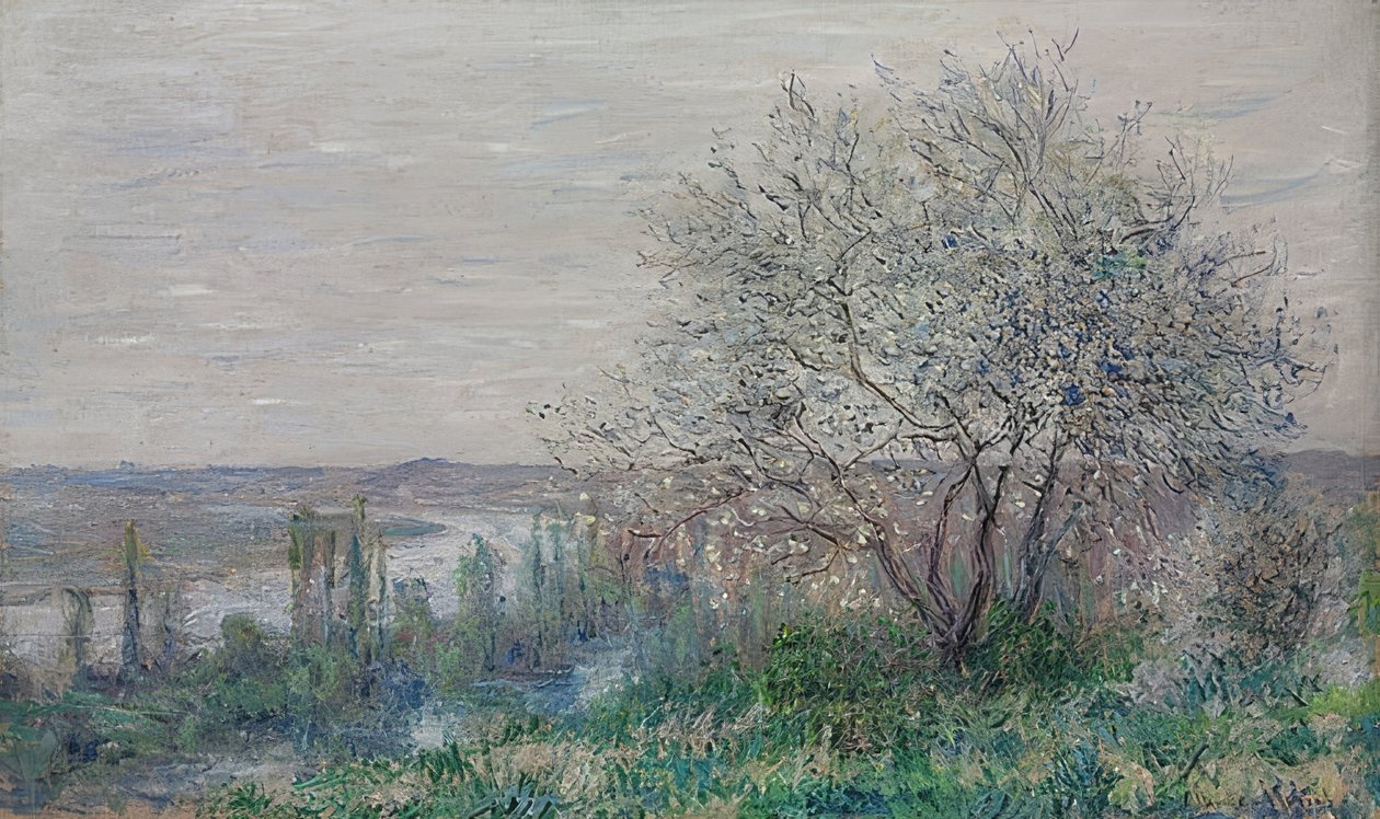 Vårstämning i Vétheuil. 1880 av Claude Monet