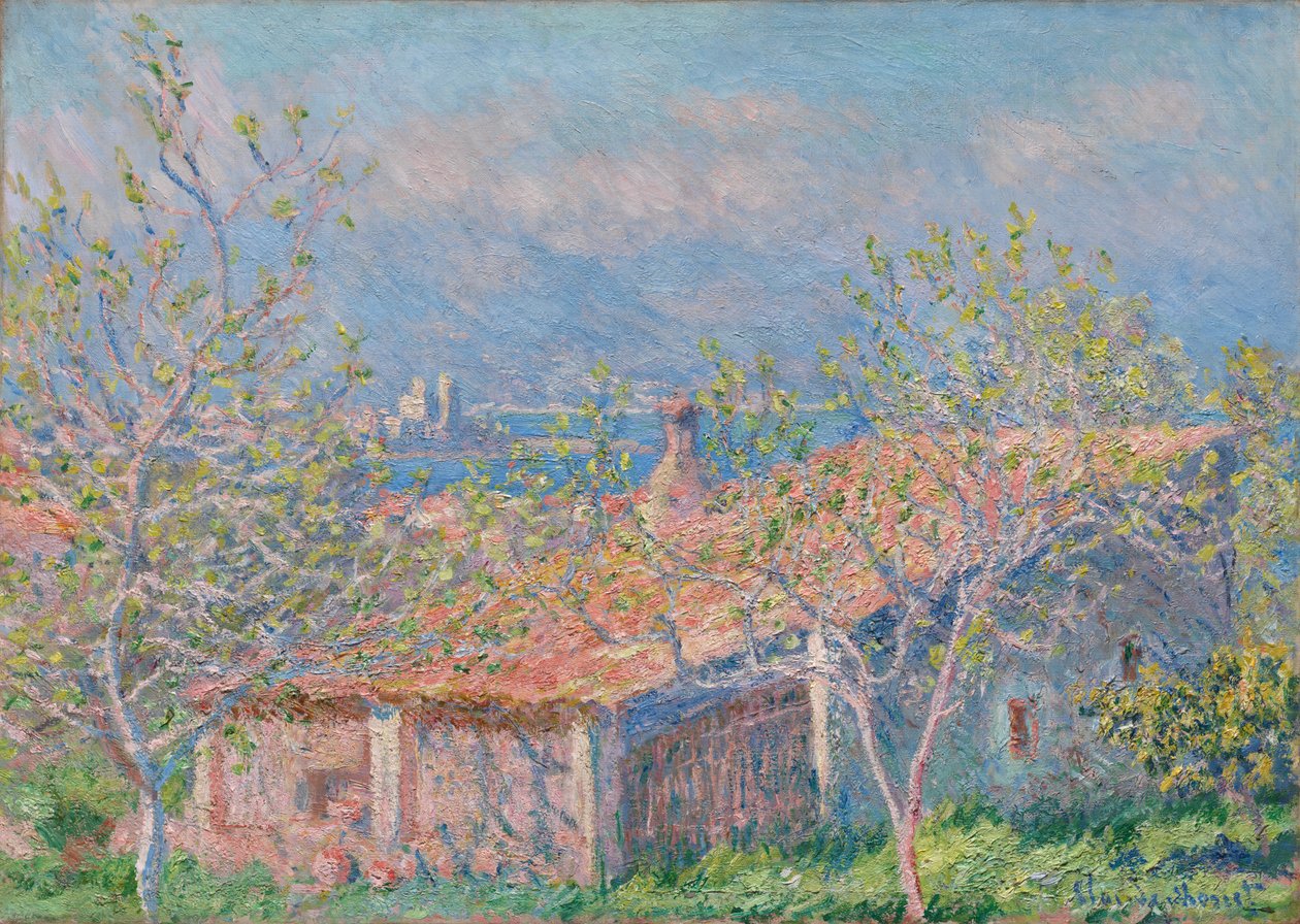 Trädgårdsmästarens hus i Antibes av Claude Monet