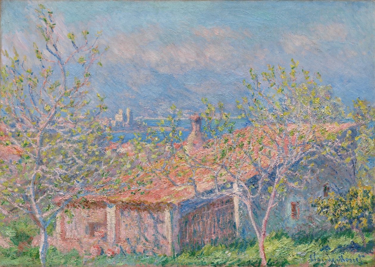 Trädgårdsmästarhuset i Antibes, 1888. av Claude Monet