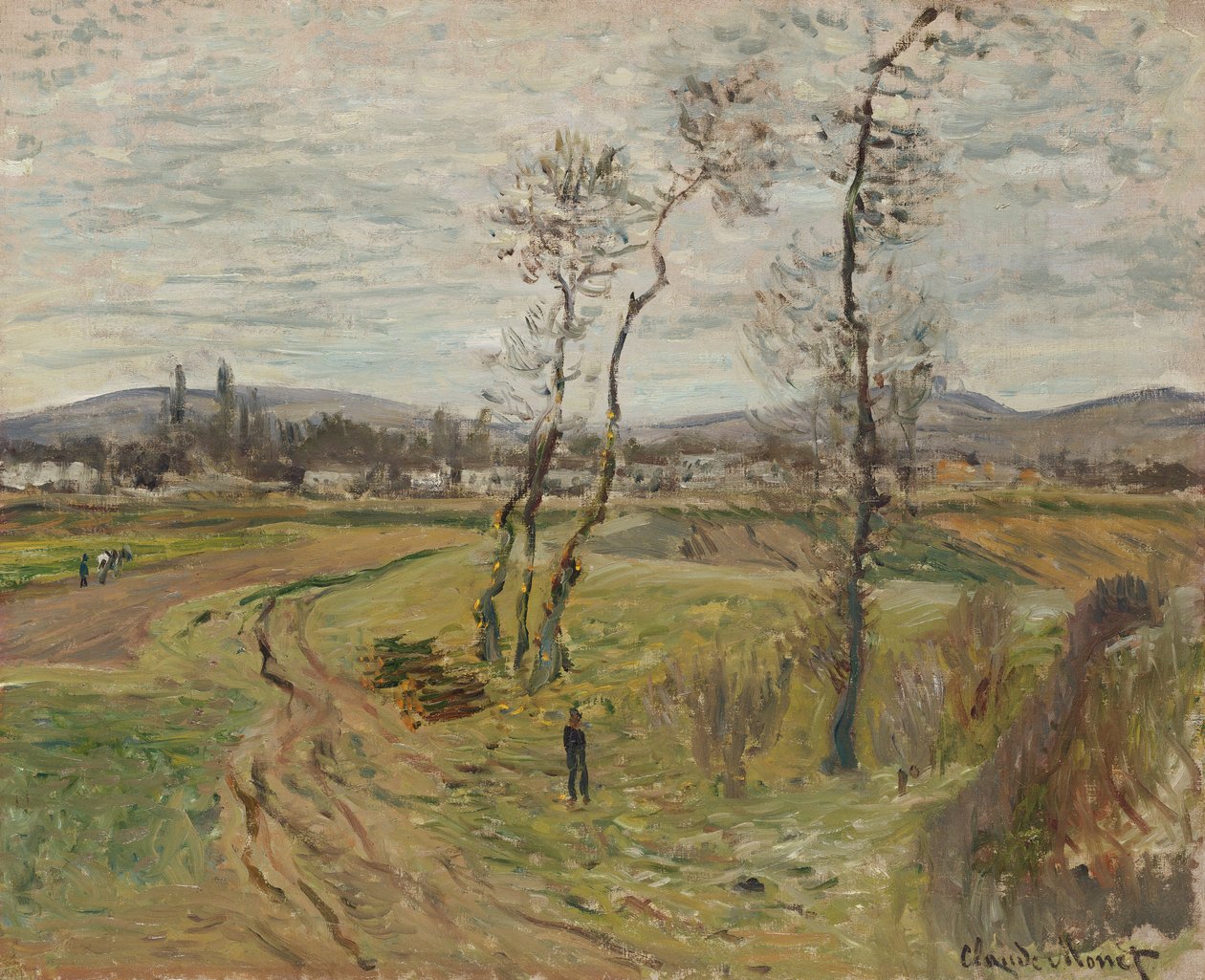 Gennevilliers slätt; Slätten i Gennevilliers, 1877 av Claude Monet