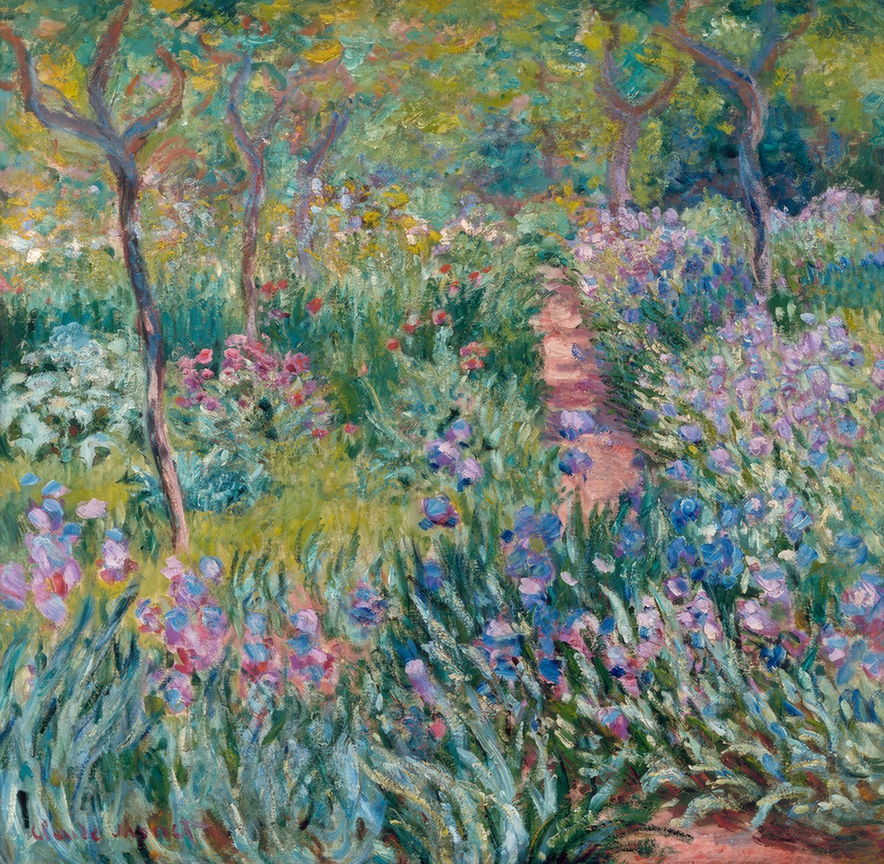 Giverny, Le Printemps (Der Frühling, Giverny) av Claude Monet