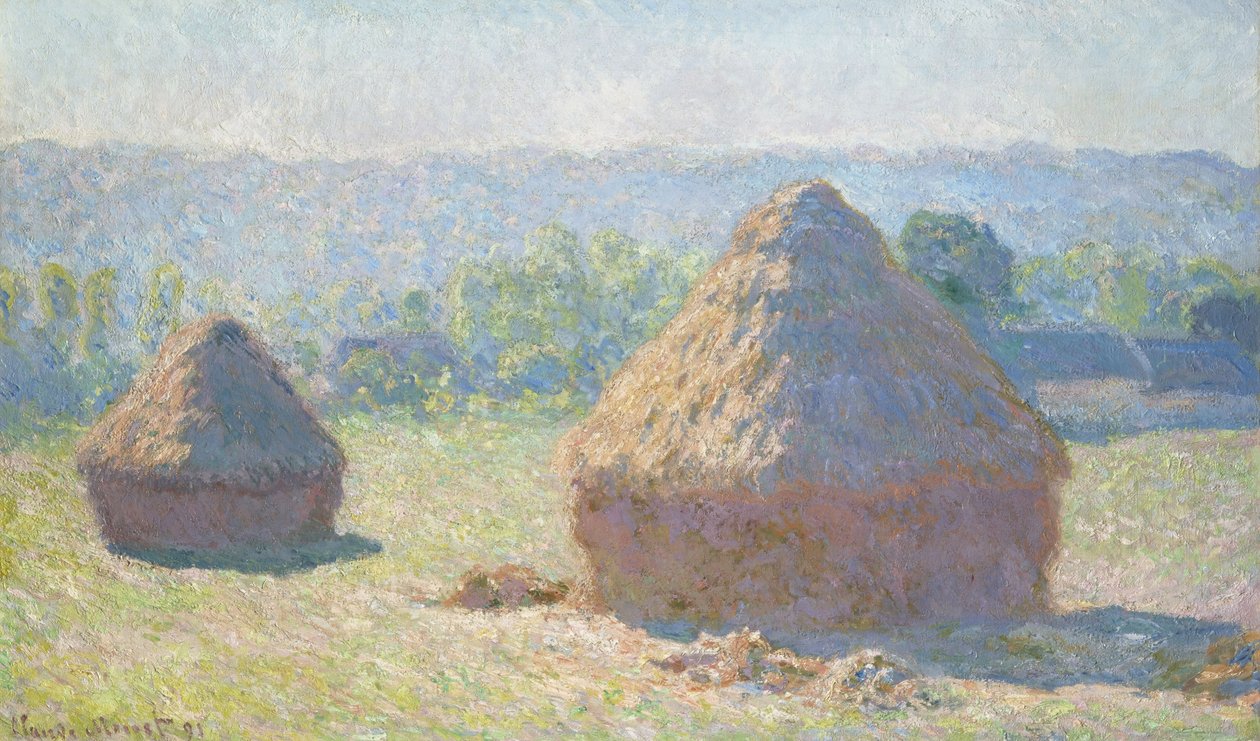 Höstack i kvällssolen, 1891 av Claude Monet