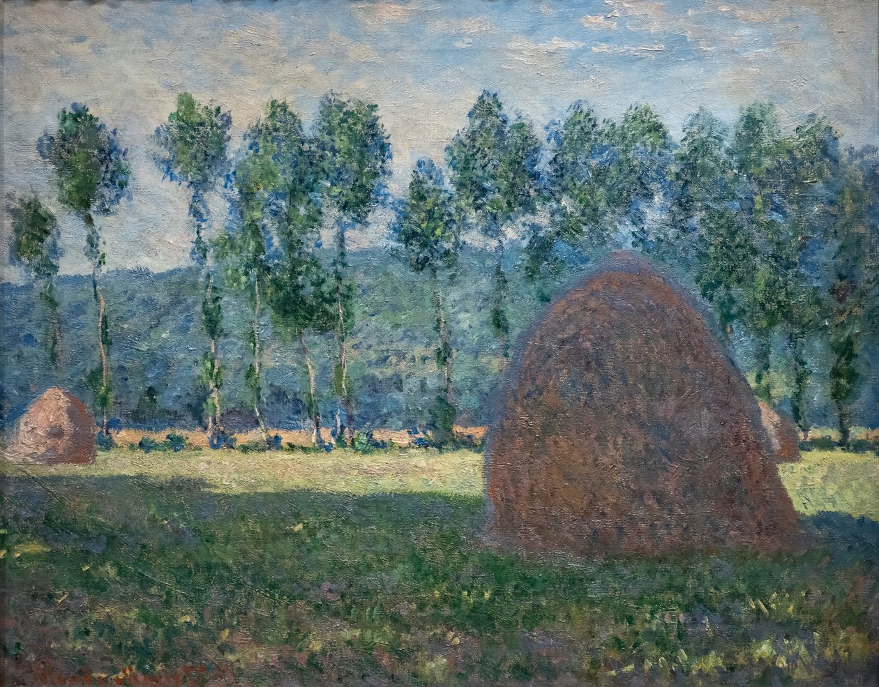 Höstack nära Giverny av Claude Monet