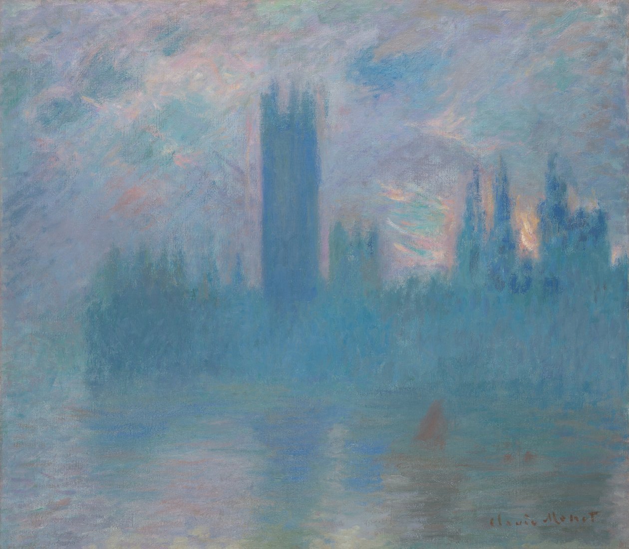 Houses of Parliament, London av Claude Monet