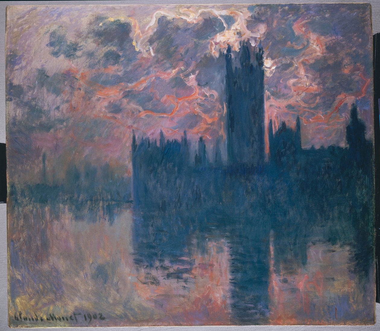 Houses of Parliament, solnedgång, 1902 av Claude Monet