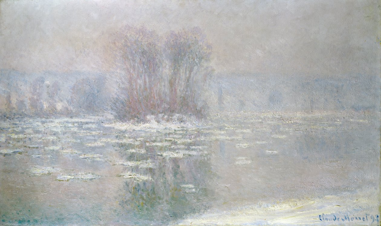 Is på Bennecourt, 1898 av Claude Monet