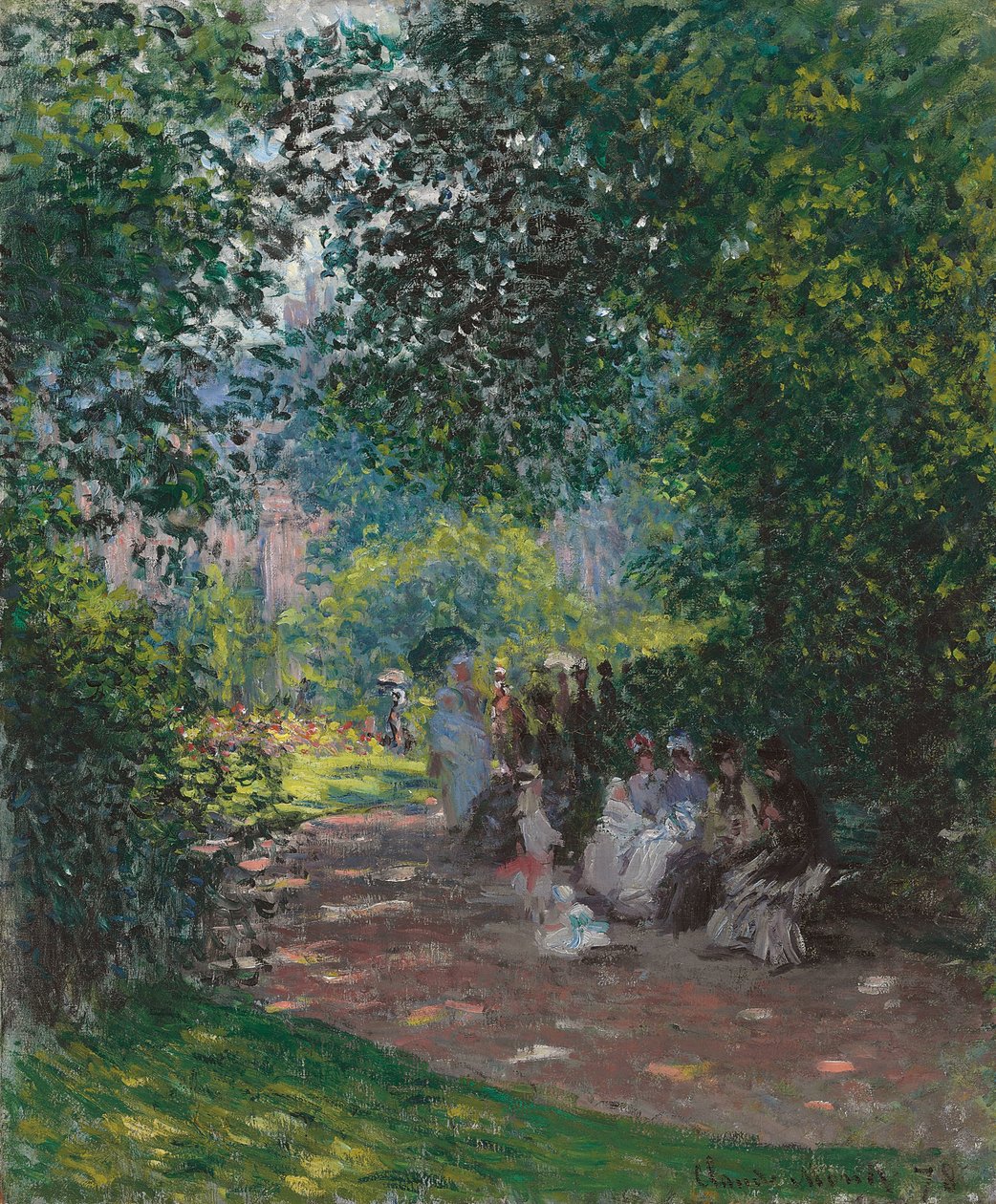 I Monceau Park, 1878 av Claude Monet