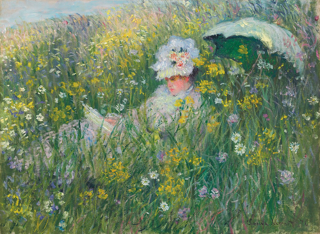 På ängen; Dans la prairie, 1876 av Claude Monet