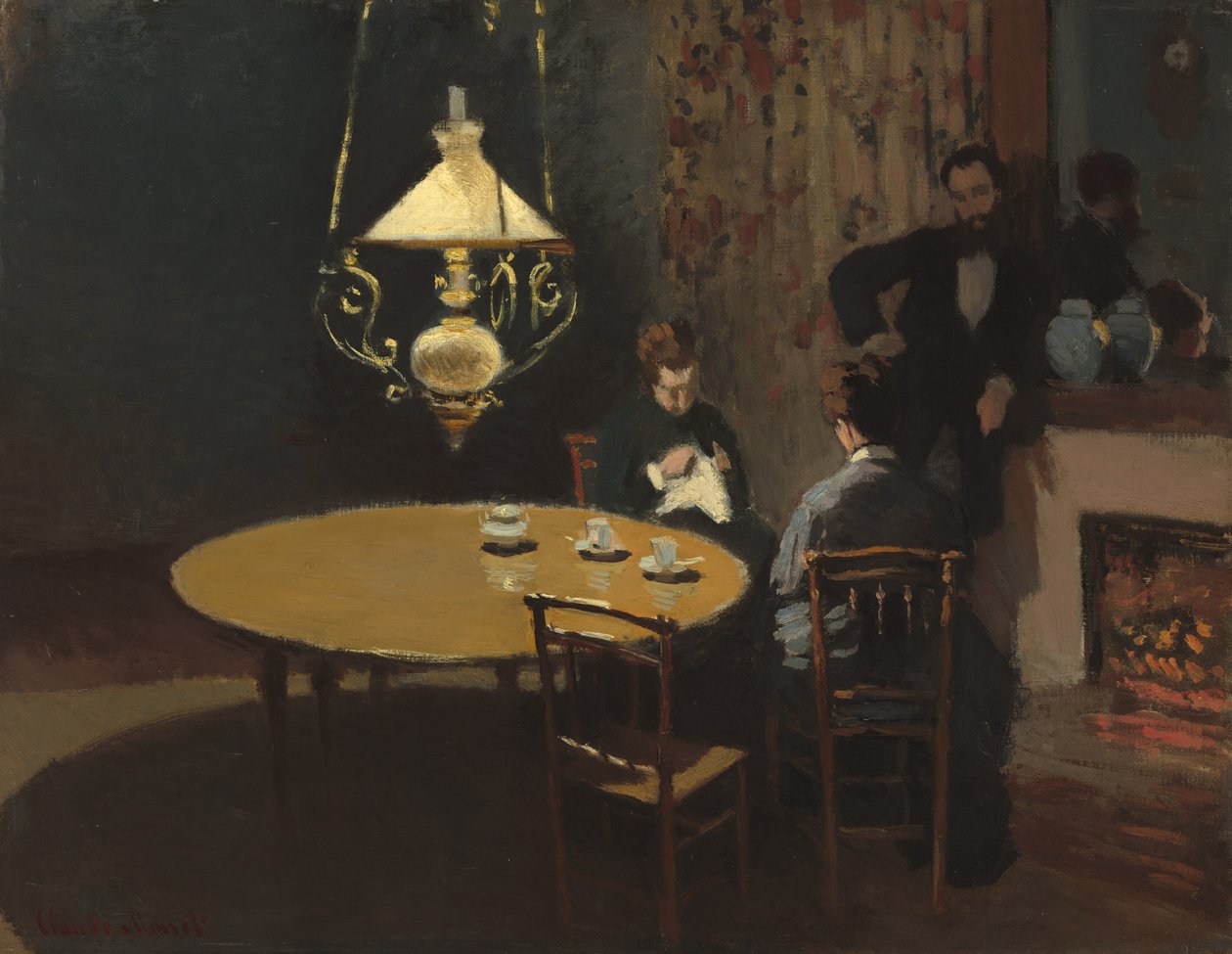 Interiör, efter middagen av Claude Monet