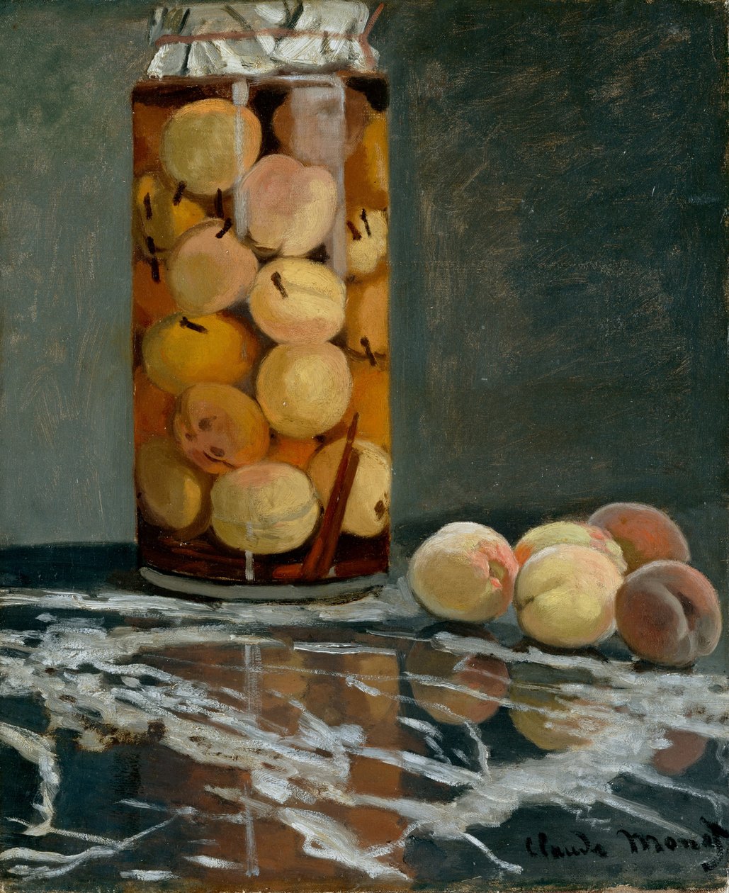 Jar of Peaches, ca 1866 av Claude Monet