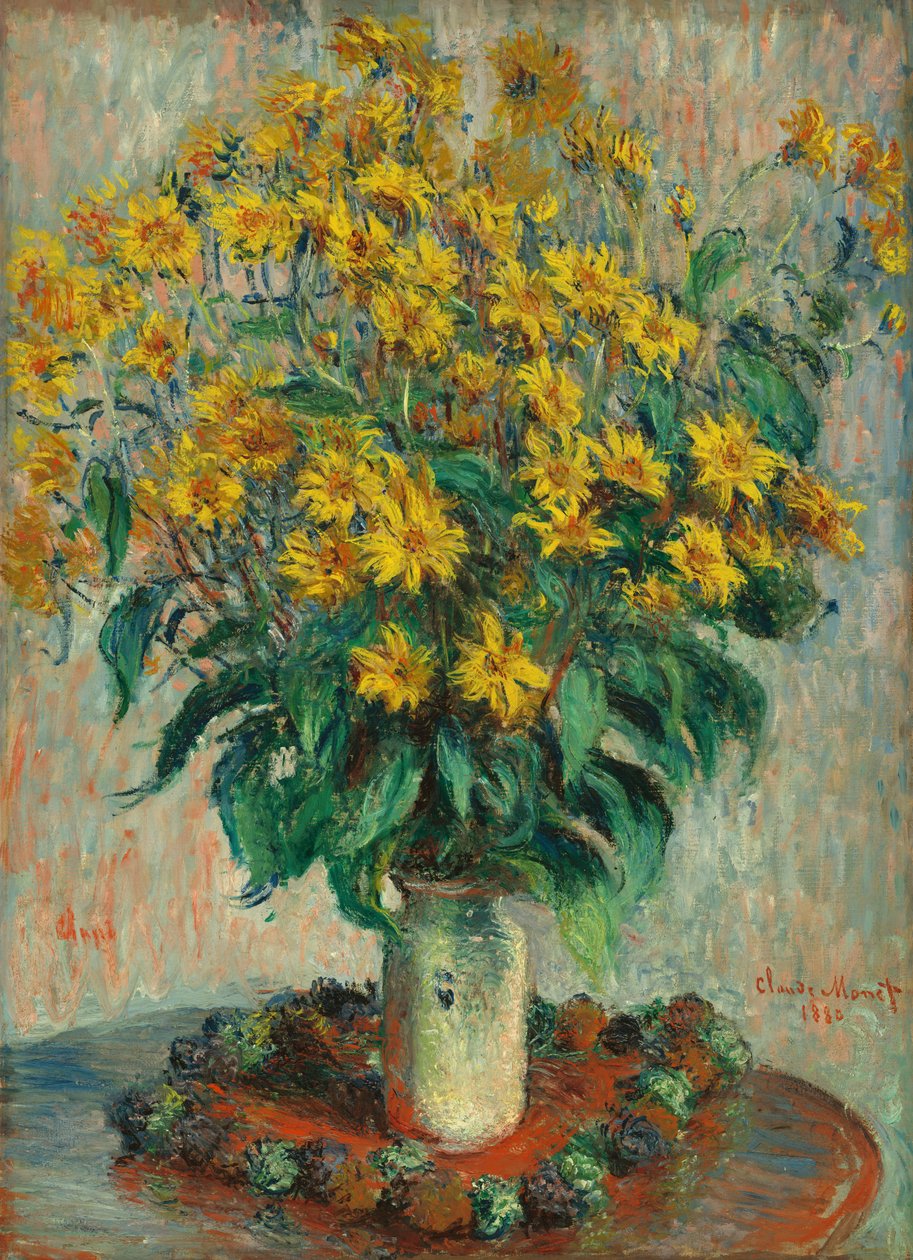 Jordärtskocka Blommor av Claude Monet