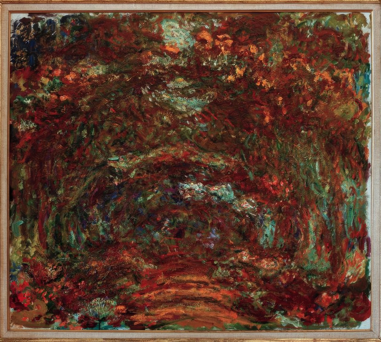 Allée des Rosiers (Die Rosenallee) av Claude Monet