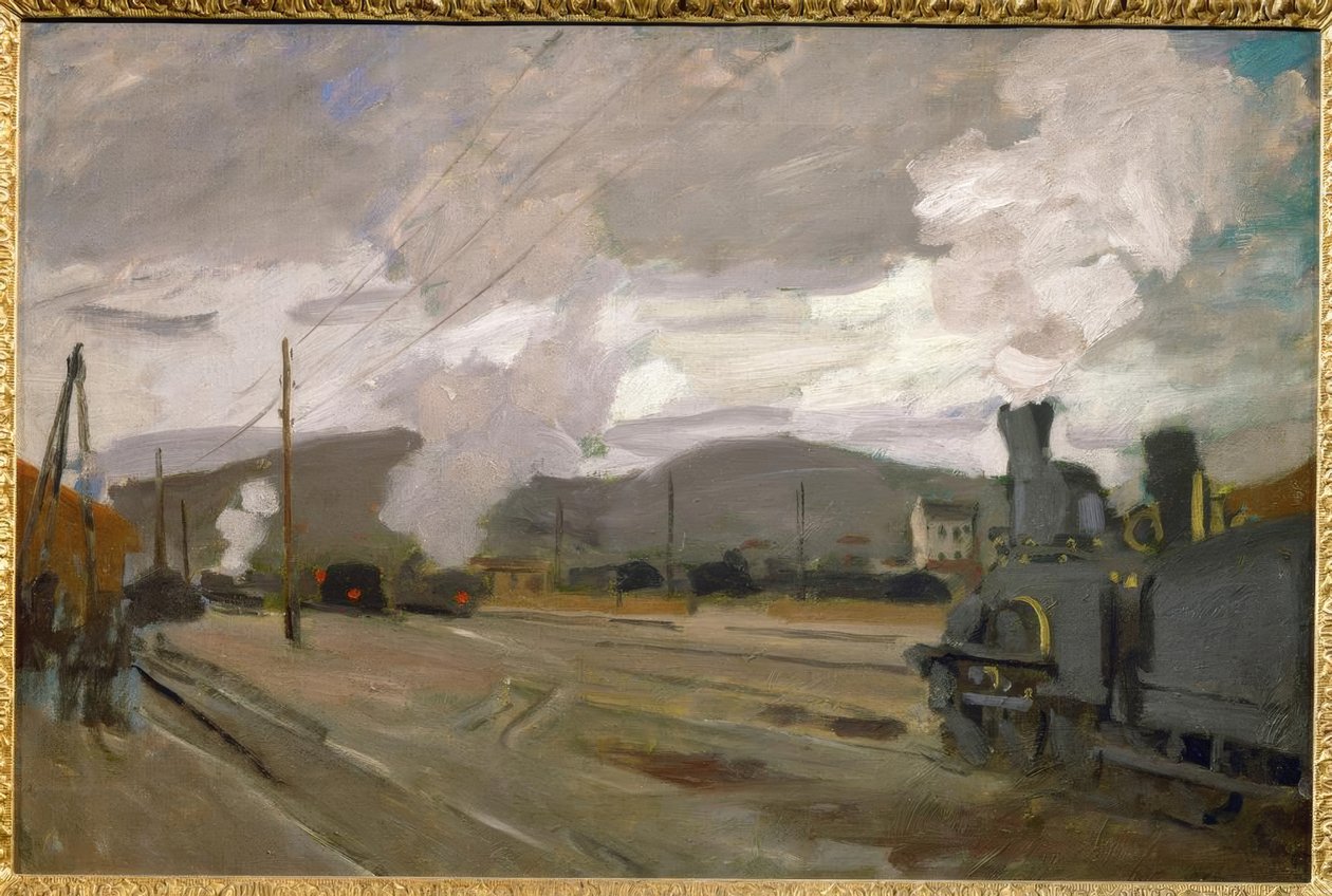 Argenteuil station av Claude Monet