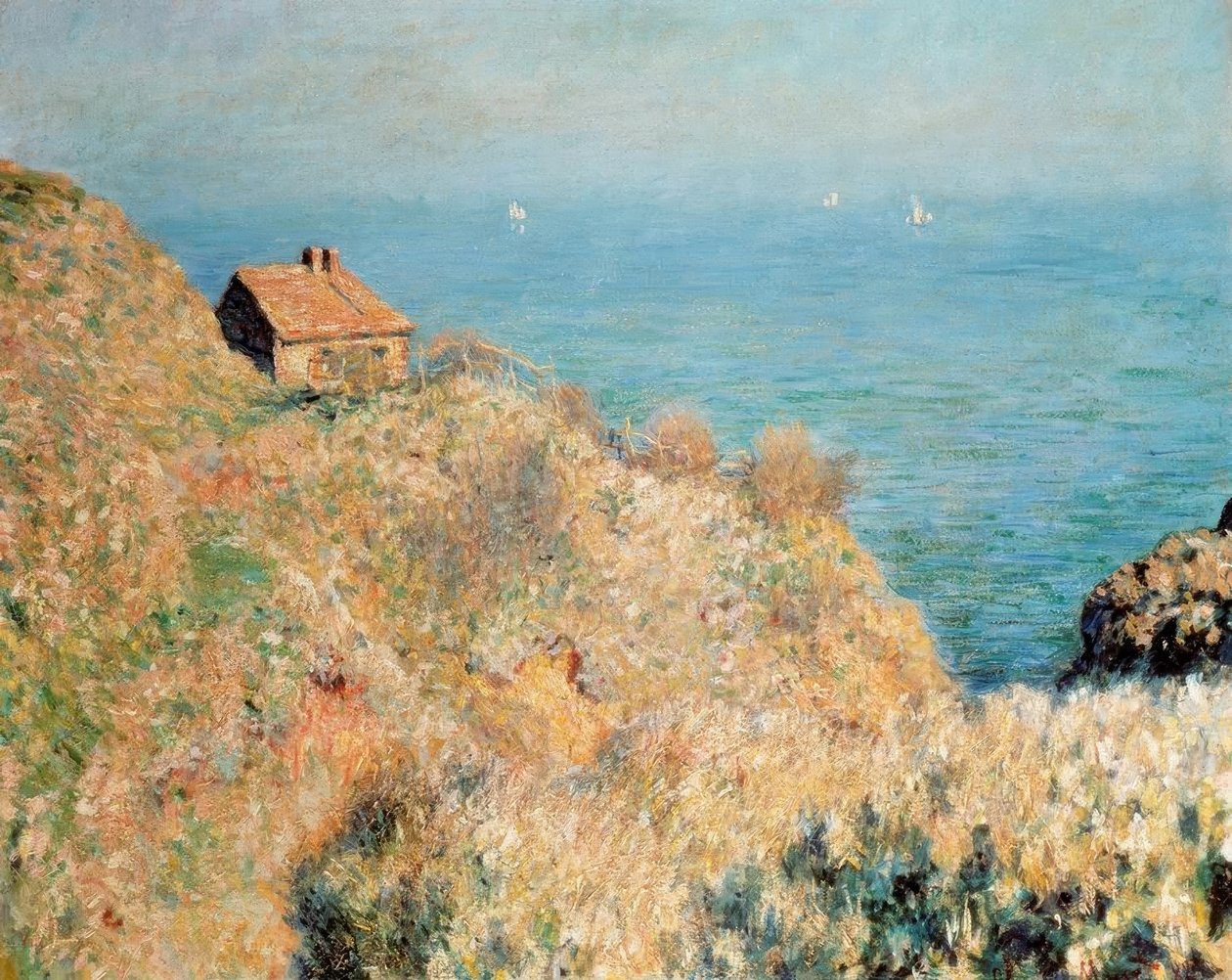 Fiskarens hus, Varengeville av Claude Monet