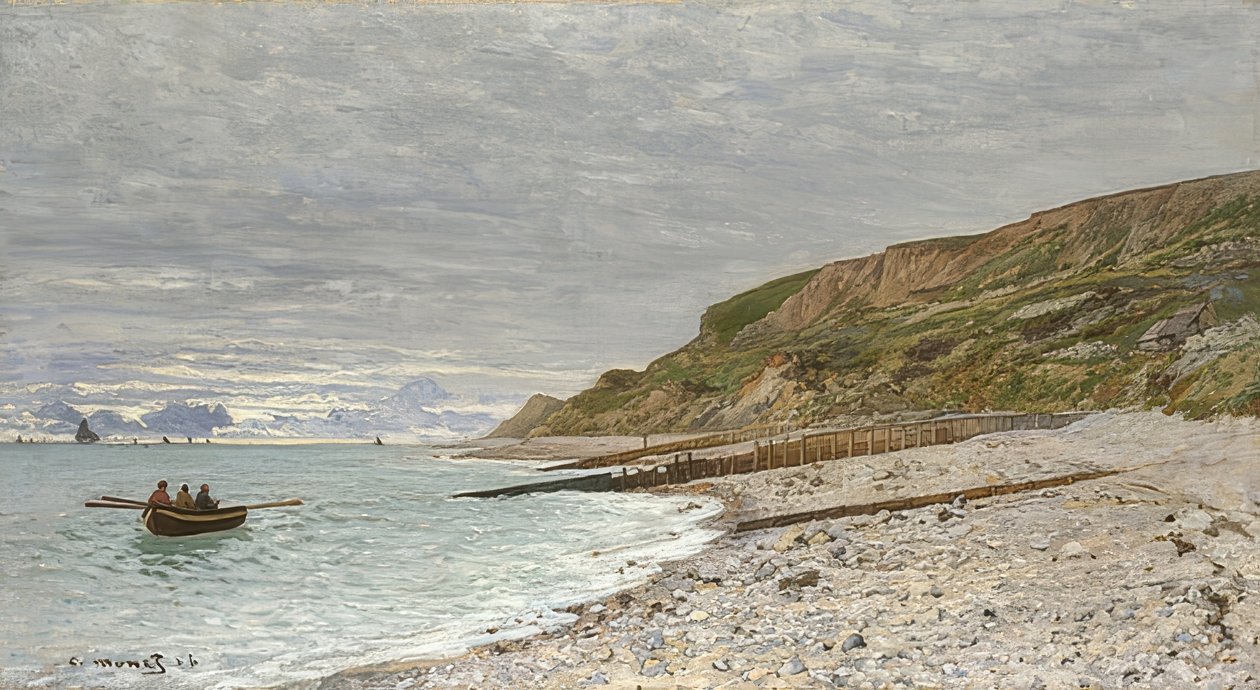 La Pointe de la Hève, Sainte-Adresse. 1864 av Claude Monet