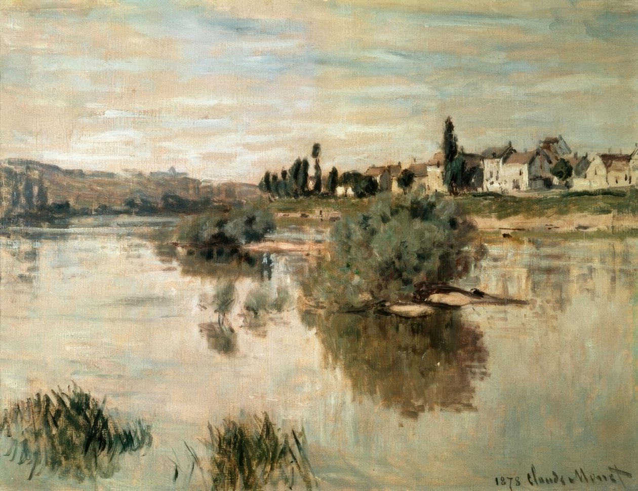 Seinen vid Lavacourt av Claude Monet