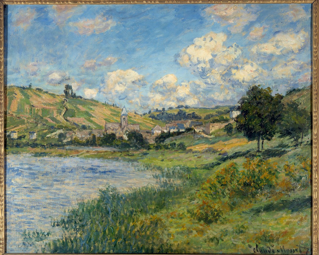 Landskap. Vetheuil. Målning av Claude Monet (1840-1926) av Claude Monet