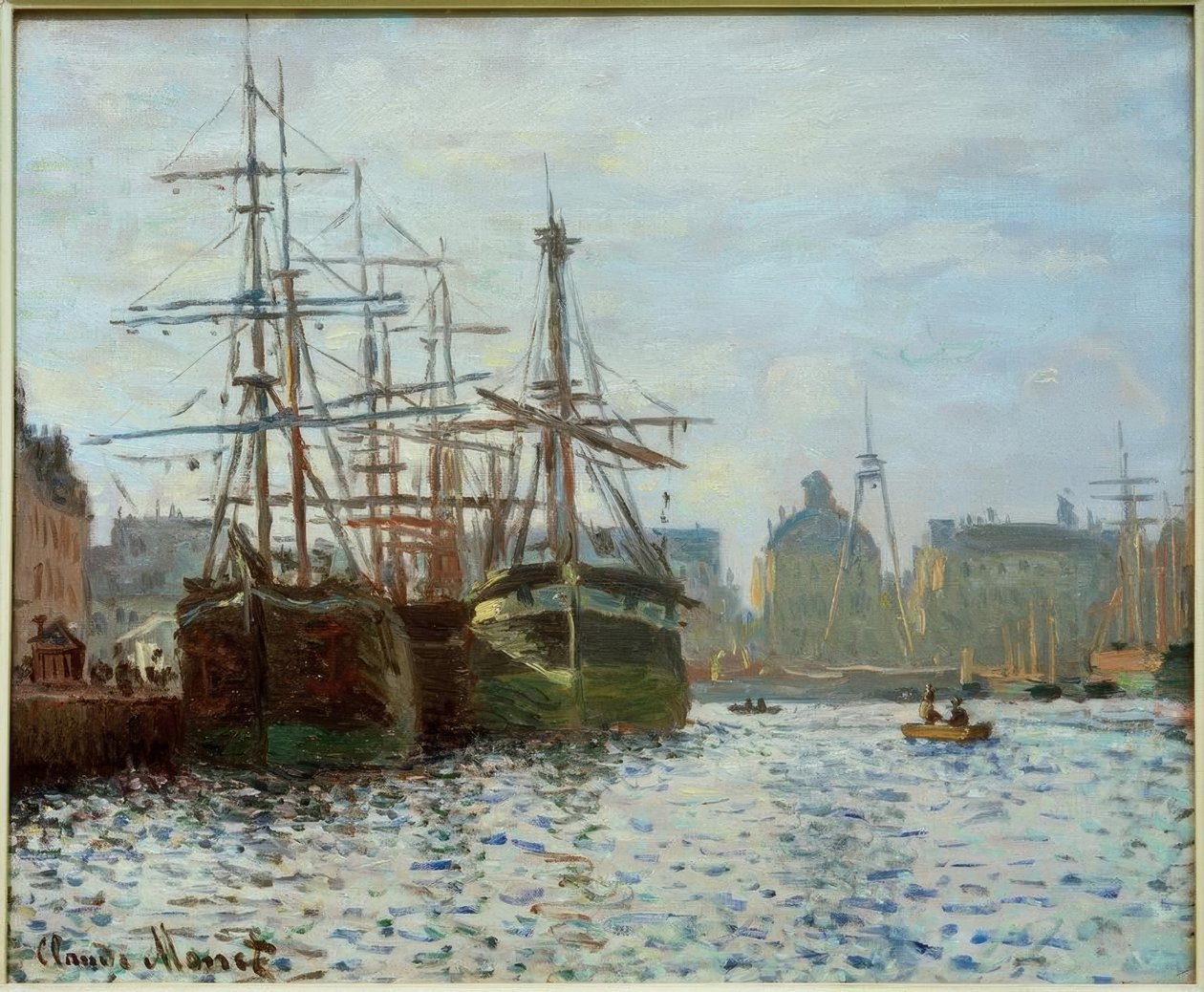 Handelsbassängen, Le Havre av Claude Monet