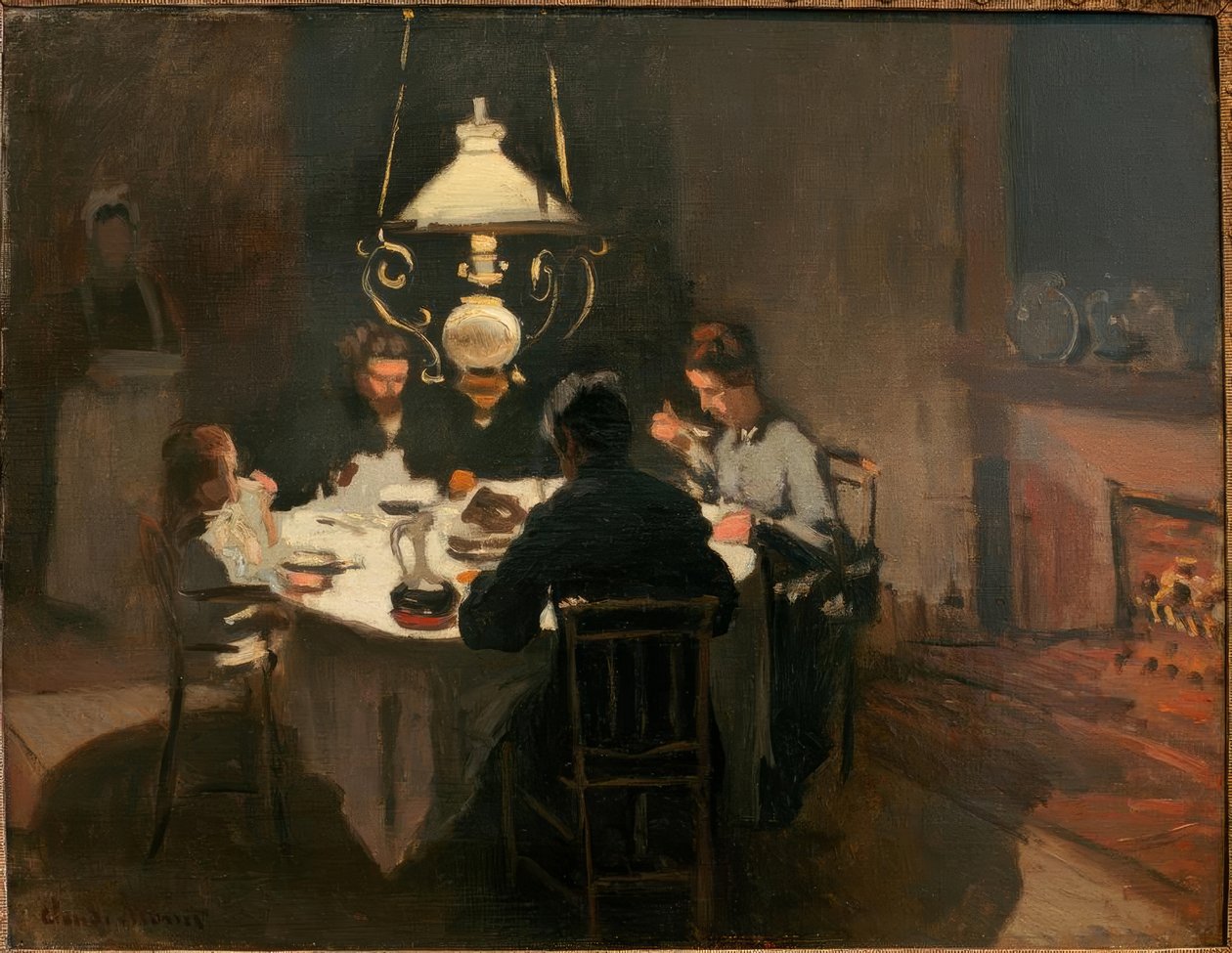 Le Dîner (middagen) av Claude Monet